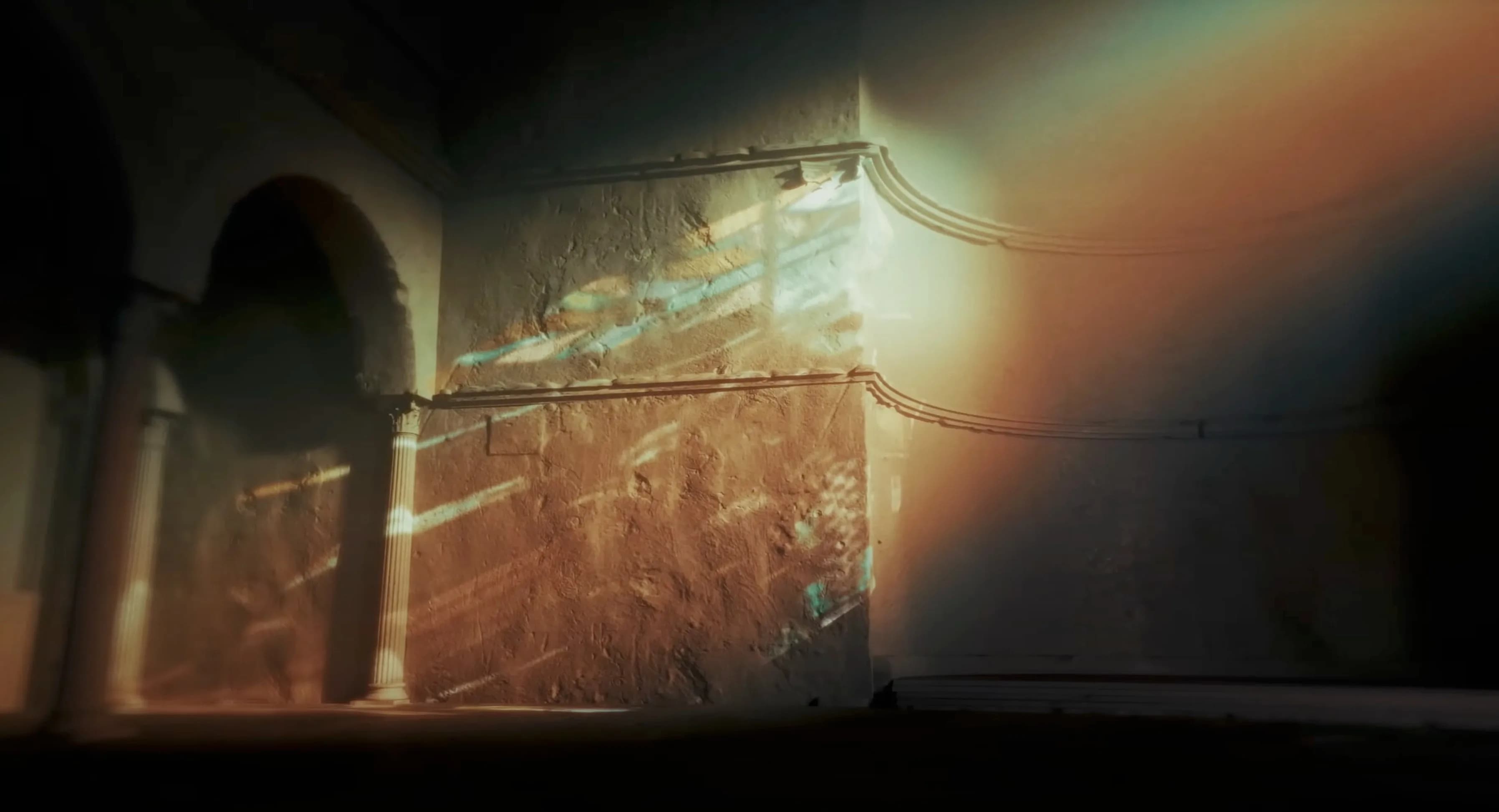 A scene from a ChristianStory film